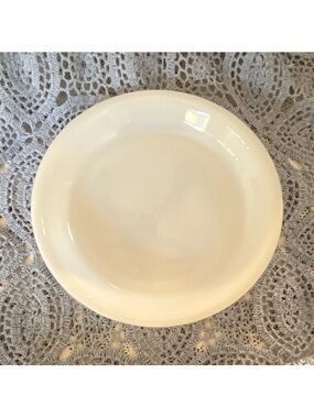 Fire King Cream Ceramic Dinner Plate #460